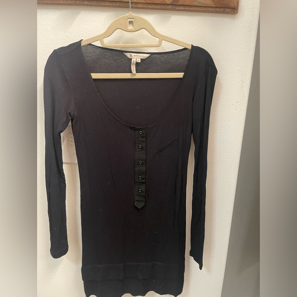 BCBGeneration long sleeve shirt dress XS Color:Black